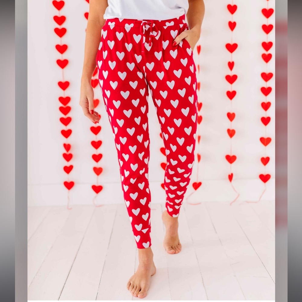Bums & Roses Heart Beet Women’s Pajama Pants